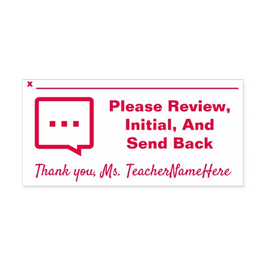 Documentstempel en Review voor aangepaste naam Rub Zelfinktende Stempel (Design)