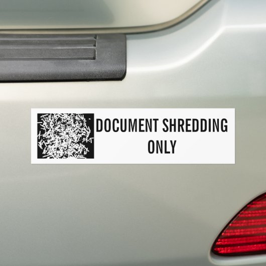 DOCUMENTVERDELING SLECHTS BUMPERSTICKER (Op auto)
