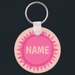 DOCUSTOMIEER IT Roze Sun Sunshine Name Tag Sleutelhanger<br><div class="desc">Decoreer je outfit met deze coole art sleutelhanger. Het is een geweldig cadeau! U kunt het aanpassen en tekst ook toevoegen. Bekijk mijn winkel voor veel meer kleuren en patronen! Laat me weten of je ook iets op maat wilt.</div>