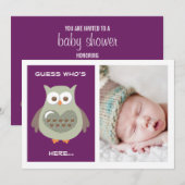 DOCUTE PAARSE FOTO-KAART VOOR HET AANKONDIGEN VAN  KAART (Voorkant / Achterkant)