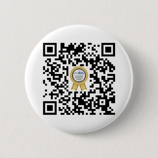 DocVerifiëren qr-code Ronde Button 5,7 Cm (Voorkant)