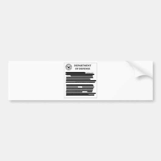 DoD Area 51 Bumpersticker (Voorkant)
