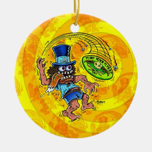 DOD - Disc Golf Keramisch Ornament (Voorkant)