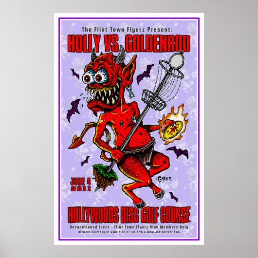 DOD - Disc Golf Poster (Voorkant)