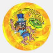 DOD - Disc Golf Ronde Sticker (Voorkant)