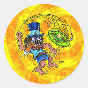 DOD - Disc Golf Ronde Sticker