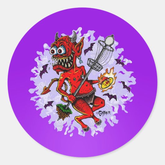 DOD - Disc Golf Ronde Sticker (Voorkant)