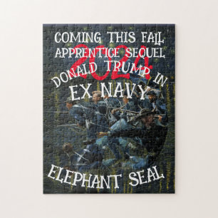 DOD DOJ Ex Marine Zeeroog Zeehond Kooi Gevecht Par Legpuzzel