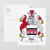 Dod Family Crest Briefkaart (Voorkant / Achterkant)