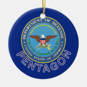 DOD Pentagon Keramisch Ornament (Voorkant)