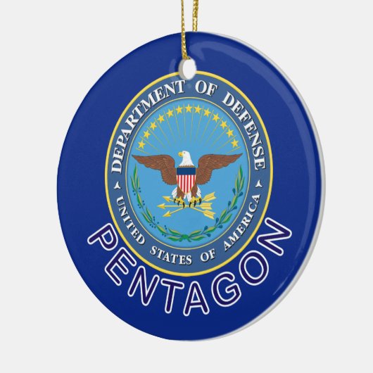 DOD Pentagon Keramisch Ornament (Links)