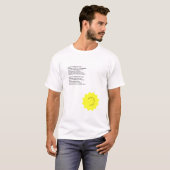 Dodad Poets' Collectie #3 W. Wordsworth "Daffodils T-shirt (Voorkant volledig)