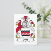 Dodd Family Crest Briefkaart (Staand voorkant)