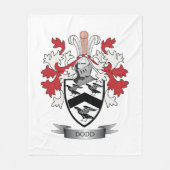 Dodd Family Crest Coat of Arms Fleece Deken (Voorkant)