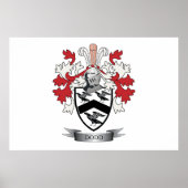 Dodd Family Crest Coat of Arms Poster (Voorkant)