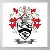 Dodd Family Crest Coat of Arms Poster (Voorkant)