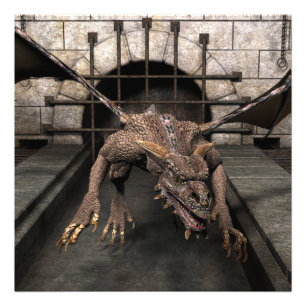 Dodde einddraak is op zoek naar wat diner - u foto afdruk