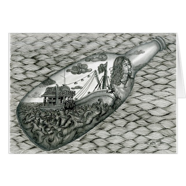 Dodde Oogkaart met Vannak in een fles (Voorkant Horizontaal)