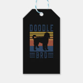 Doddle Dog Retro T-shirt Cadeaulabel (Voorkant)