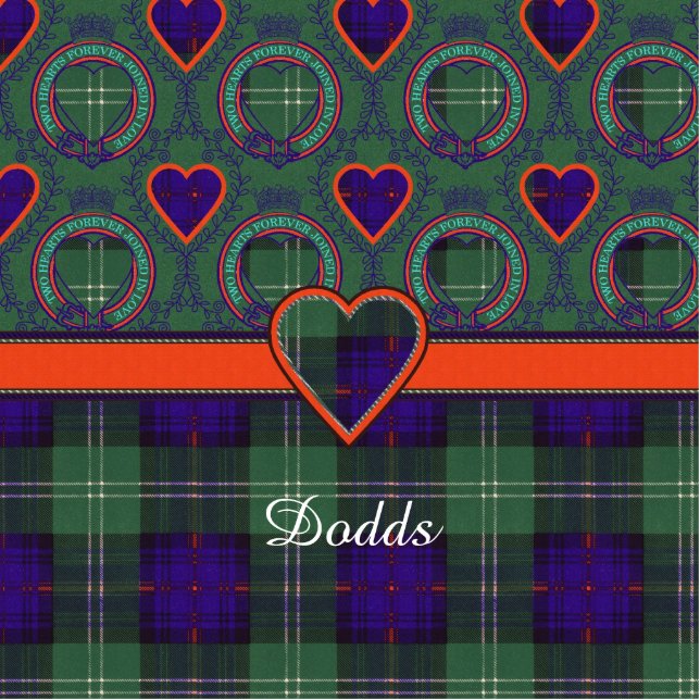 Dodds clan Pset Scottish kilt tartan Fotobeeldje Sleutelhanger (Voorkant)