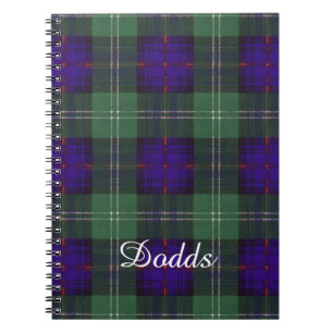 Dodds clan Pset Scottish kilt tartan Notitieboek