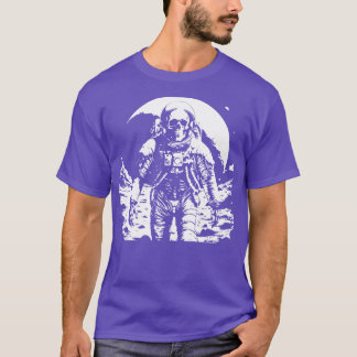 Dode astronaut loopt op de maan t-shirt