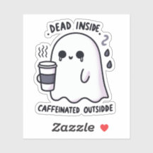 Dode binnen cafeïnehoudende buiten grappige geest 