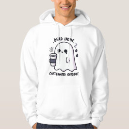 Dode Binnen Cafeïnehoudende Buiten Grappige Schatt Hoodie