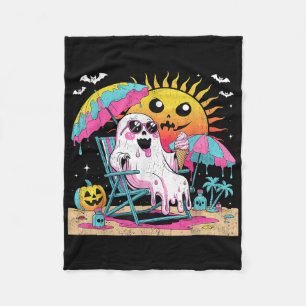 Dode binnen dan buiten grappige Ghost Beach Art Fleece Deken