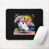 Dode binnen dan buiten grappige Ghost Beach Art Muismat (Met muis)