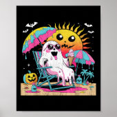 Dode binnen dan buiten grappige Ghost Beach Art Poster (Voorkant)