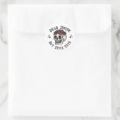 Dode binnen maar nog steeds Schattigee zachte Goth Ronde Sticker (Tas)