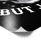 Dode binnen maar vrolijke AF kerst skelet geest Foto Afdruk (Hoek)