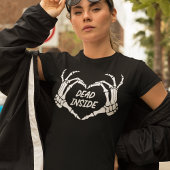 Dode binnenste skelethanden t-shirt
