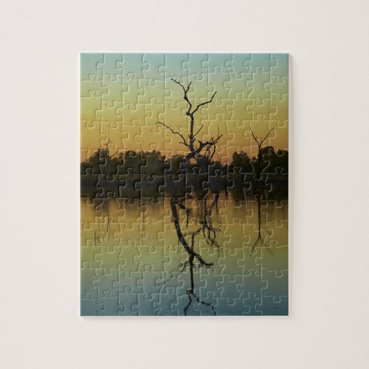 Dode bomen in Lily Creek Lagoon, zonsopgang Legpuzzel (Verticaal)