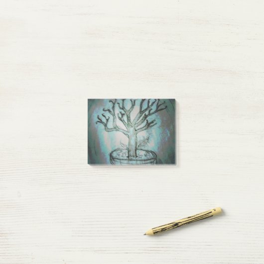 dode bonsai boom post-it® notes (Op bureau)