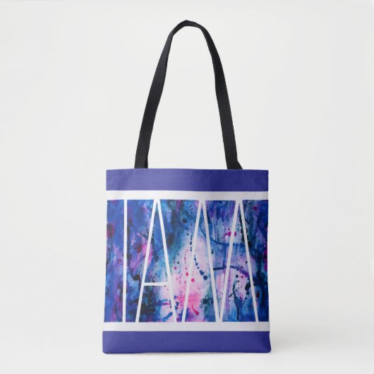 Dode boodschappentas met "IK BEN" boodschap Tote Bag (Voorkant)
