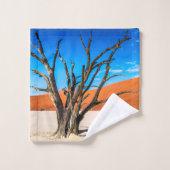 Dode boom in Deadvlei, Namibië Bad Handdoek (Wasdoekje)