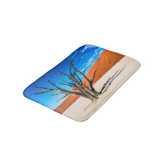 Dode boom in Deadvlei, Namibië Badmat (Gekanteld)