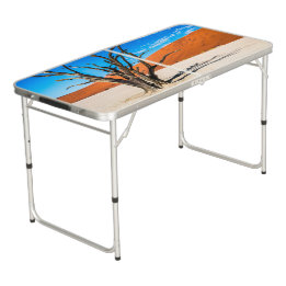Dode boom in Deadvlei, Namibië Beer Pong Tafel