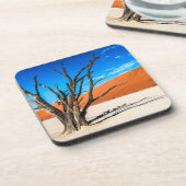 Dode boom in Deadvlei, Namibië Bier Onderzetter (Linkerzijde)