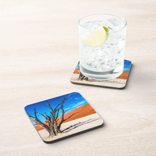 Dode boom in Deadvlei, Namibië Bier Onderzetter (Rechterzijde)