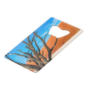 Dode boom in Deadvlei, Namibië Creditkaart Flessenopener (Voorkant Gekanteld)