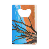 Dode boom in Deadvlei, Namibië Creditkaart Flessenopener (Achterkant)