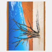 Dode boom in Deadvlei, Namibië Fleece Deken (Voorkant)