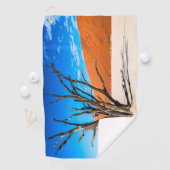 Dode boom in Deadvlei, Namibië Golfhanddoek (Insitu)