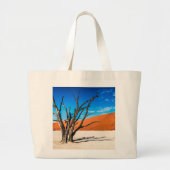 Dode boom in Deadvlei, Namibië Grote Tote Bag (Voorkant)