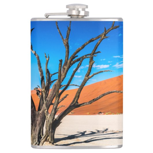 Dode boom in Deadvlei, Namibië Heupfles (Voorkant)