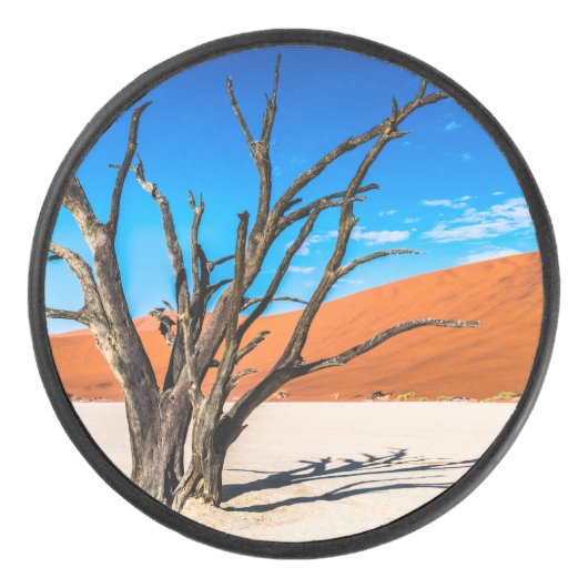 Dode boom in Deadvlei, Namibië Hockey Puck (Voorkant)
