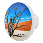 Dode boom in Deadvlei, Namibië Keramische Knop (Rechts)